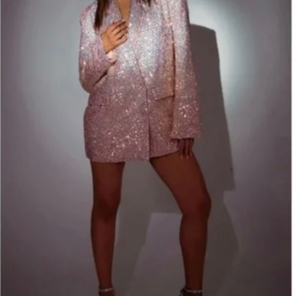 SLA The Label Sarah Sequin Blazer Dress